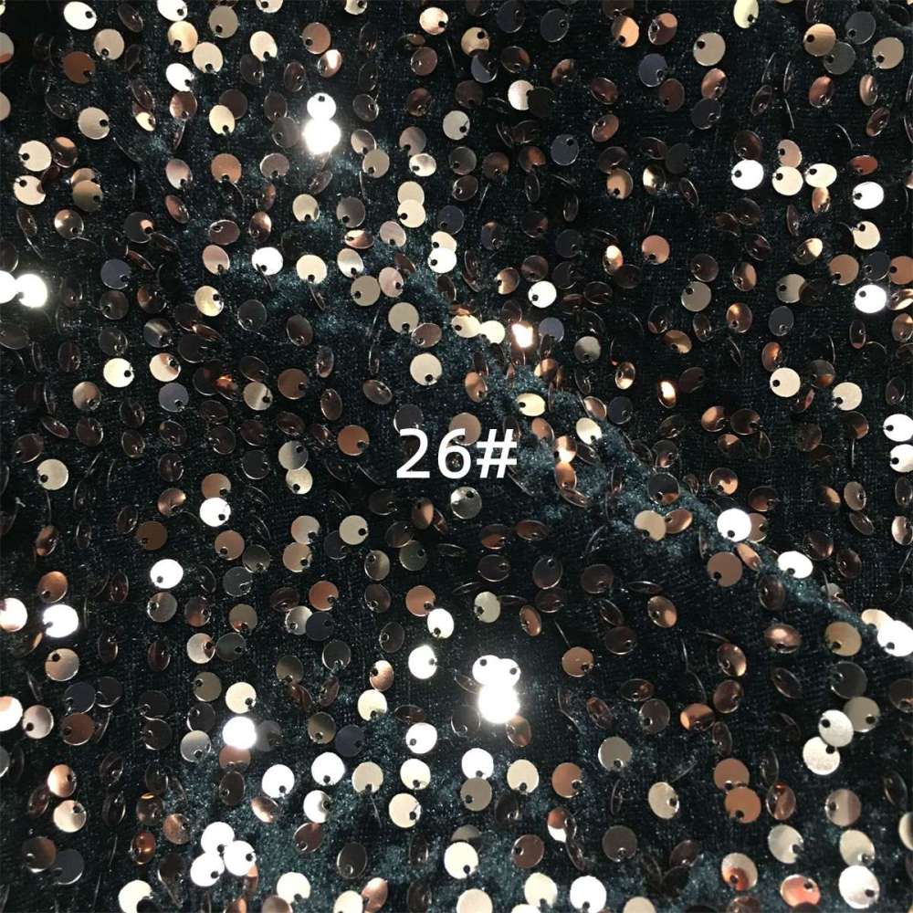 5 Yards Sequin Velvet Fabric for Dresses & Gowns – Sequin Lace Material | Love in Lace | NO. ZT153