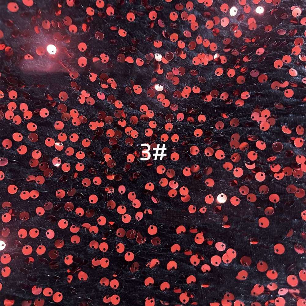5 Yards Sequin Velvet Fabric for Dresses & Gowns – Sequin Lace Material | Love in Lace | NO. ZT153