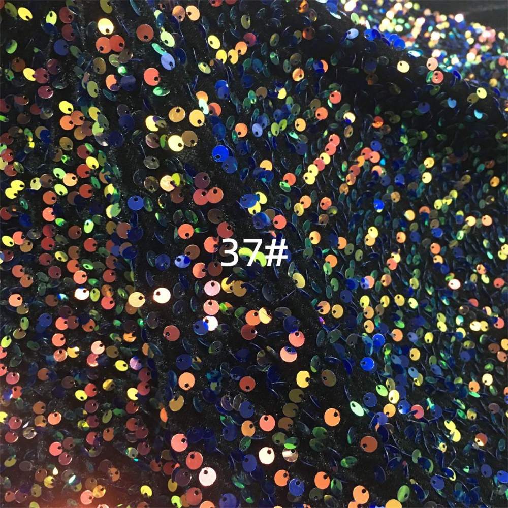 5 Yards Sequin Velvet Fabric for Dresses & Gowns – Sequin Lace Material | Love in Lace | NO. ZT153
