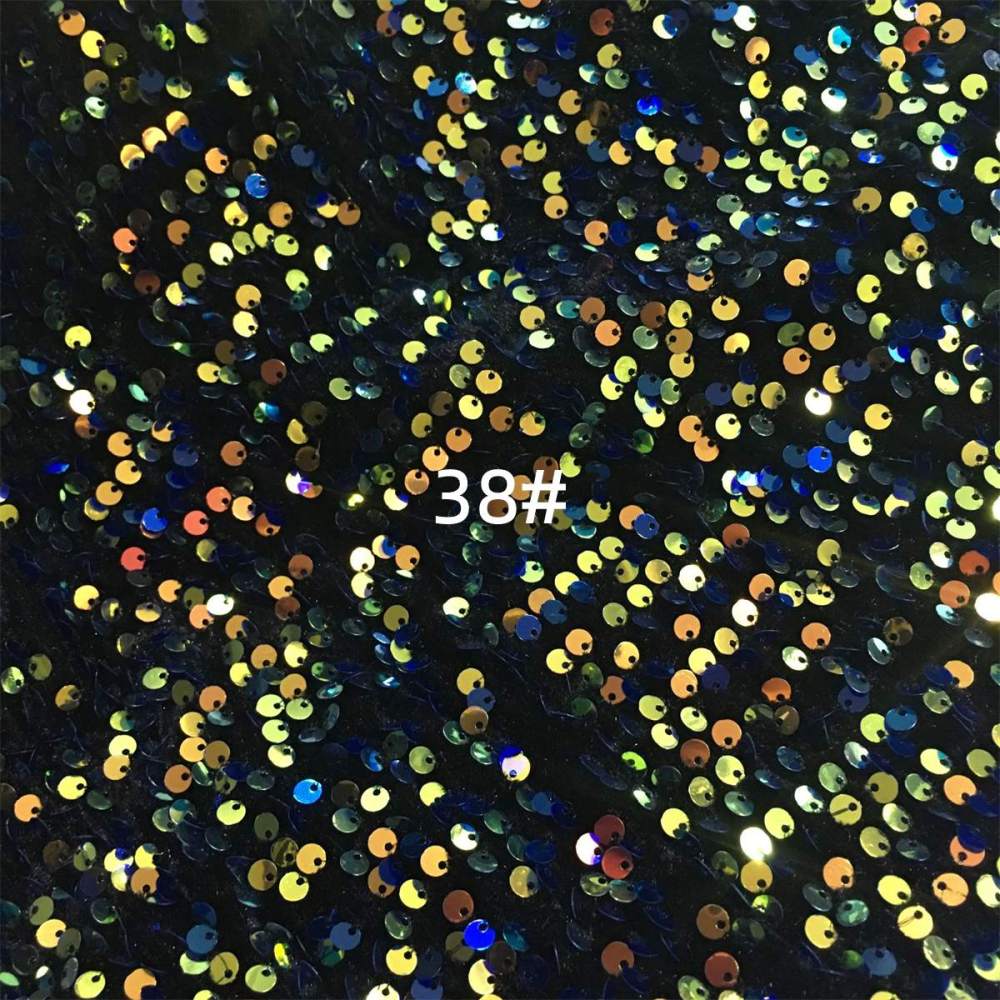 5 Yards Sequin Velvet Fabric for Dresses & Gowns – Sequin Lace Material | Love in Lace | NO. ZT153