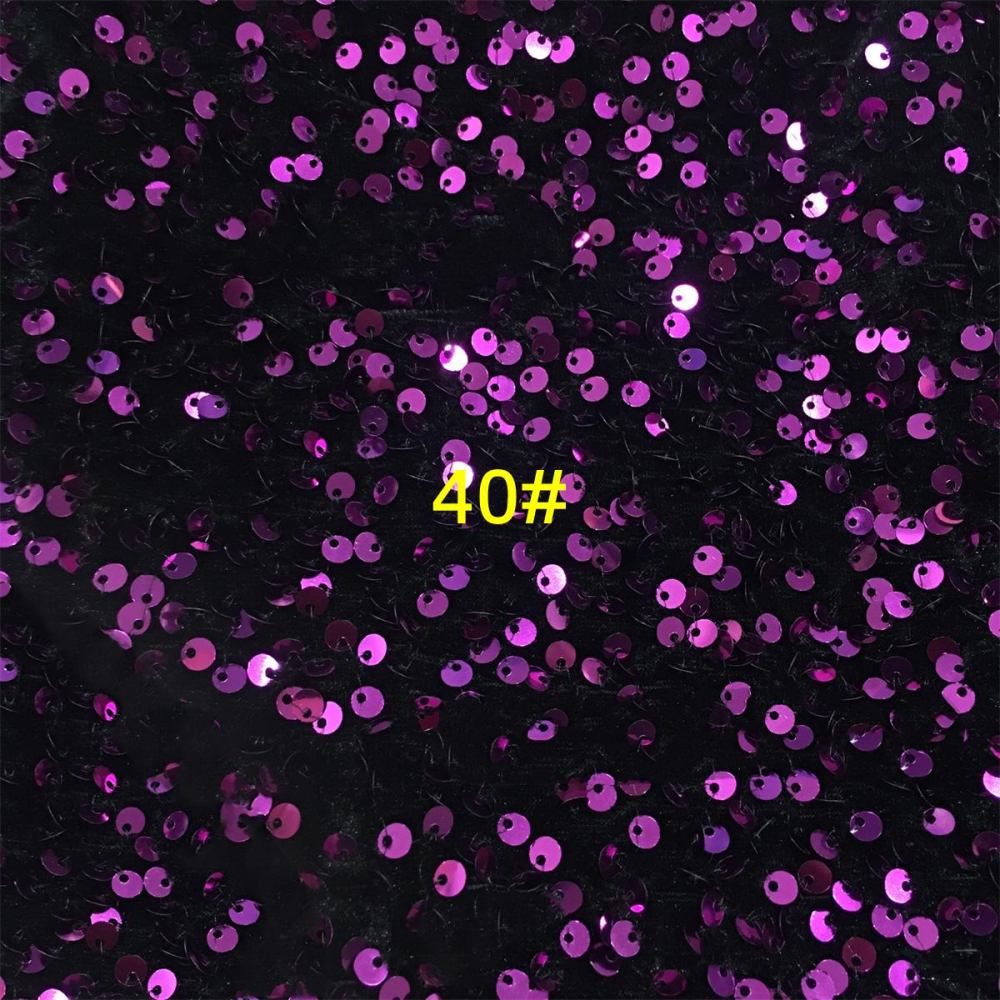 5 Yards Sequin Velvet Fabric for Dresses & Gowns – Sequin Lace Material | Love in Lace | NO. ZT153