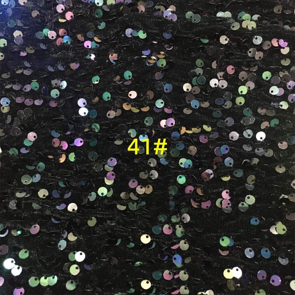 5 Yards Sequin Velvet Fabric for Dresses & Gowns – Sequin Lace Material | Love in Lace | NO. ZT153