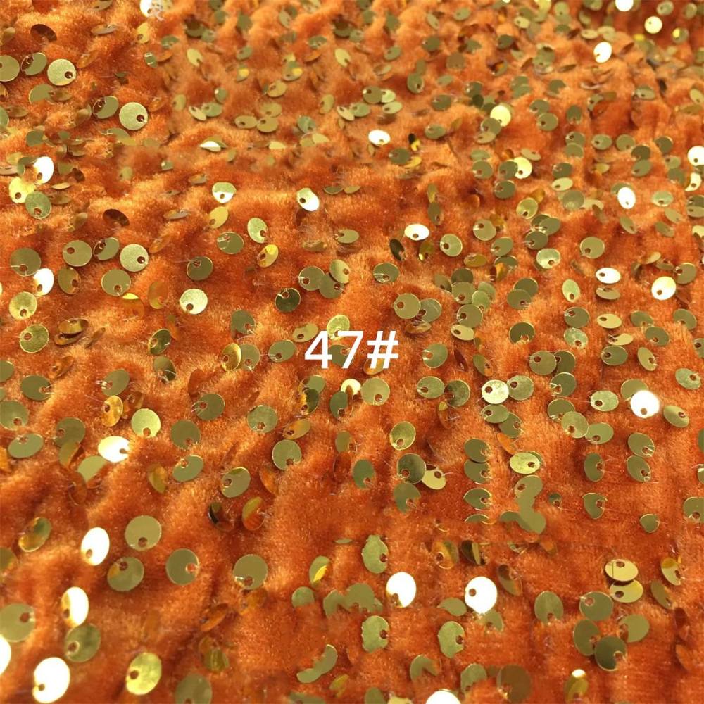 5 Yards Sequin Velvet Fabric for Dresses & Gowns – Sequin Lace Material | Love in Lace | NO. ZT153