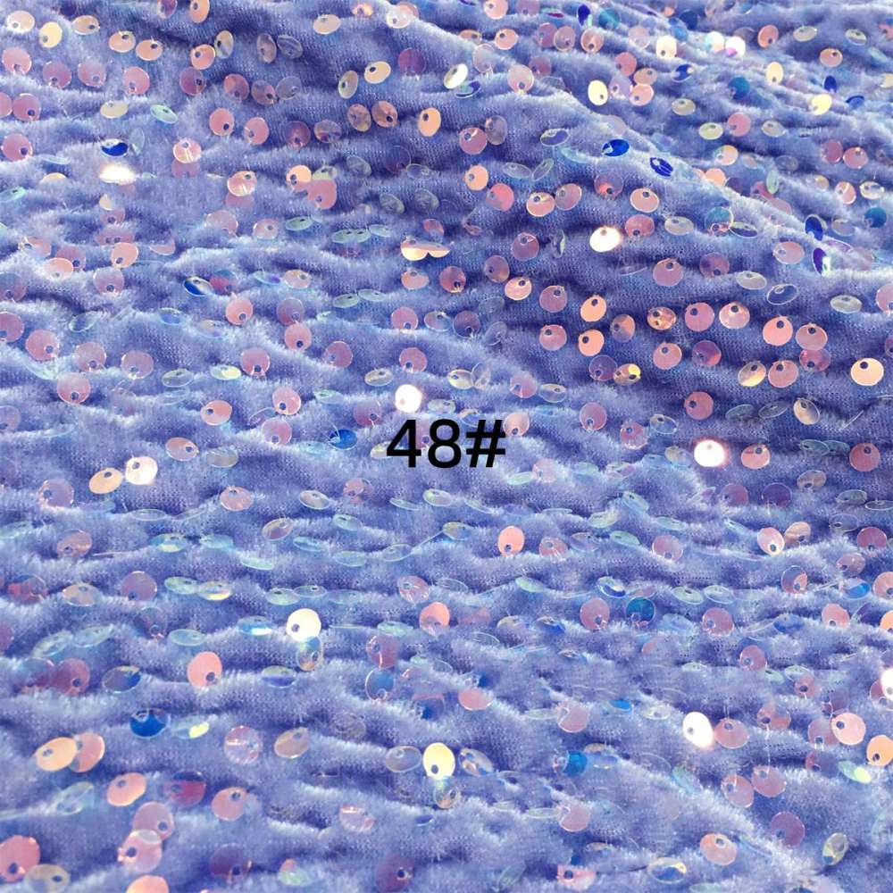 5 Yards Sequin Velvet Fabric for Dresses & Gowns – Sequin Lace Material | Love in Lace | NO. ZT153