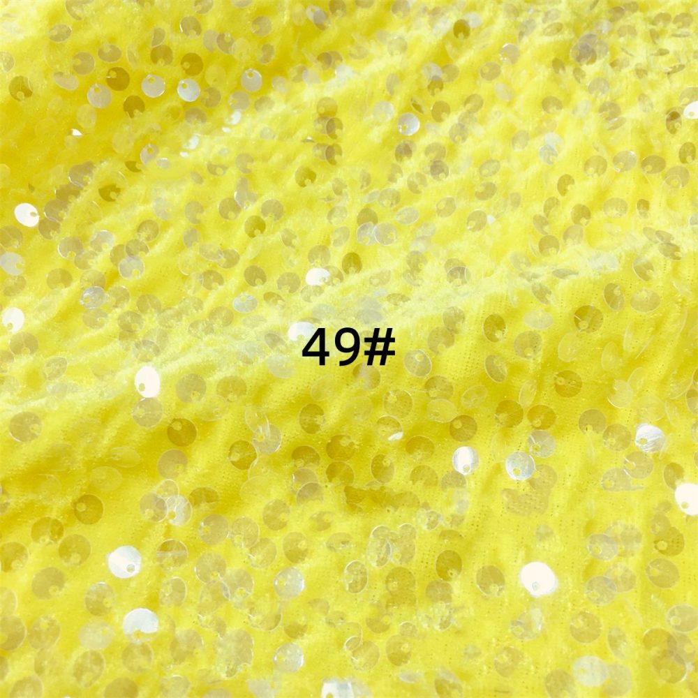 5 Yards Sequin Velvet Fabric for Dresses & Gowns – Sequin Lace Material | Love in Lace | NO. ZT153