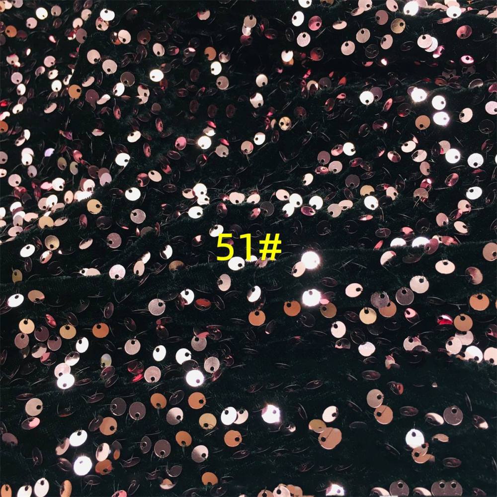 5 Yards Sequin Velvet Fabric for Dresses & Gowns – Sequin Lace Material | Love in Lace | NO. ZT153