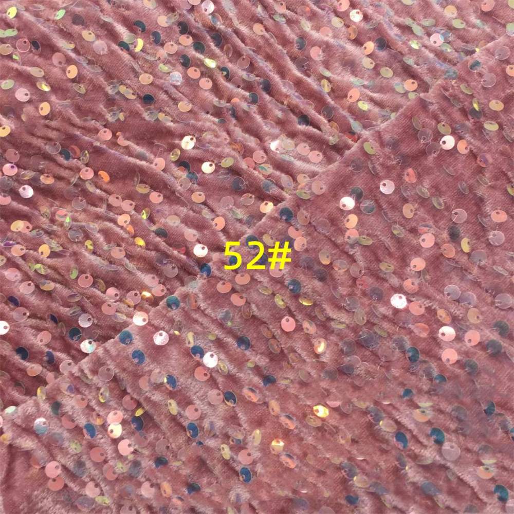 5 Yards Sequin Velvet Fabric for Dresses & Gowns – Sequin Lace Material | Love in Lace | NO. ZT153