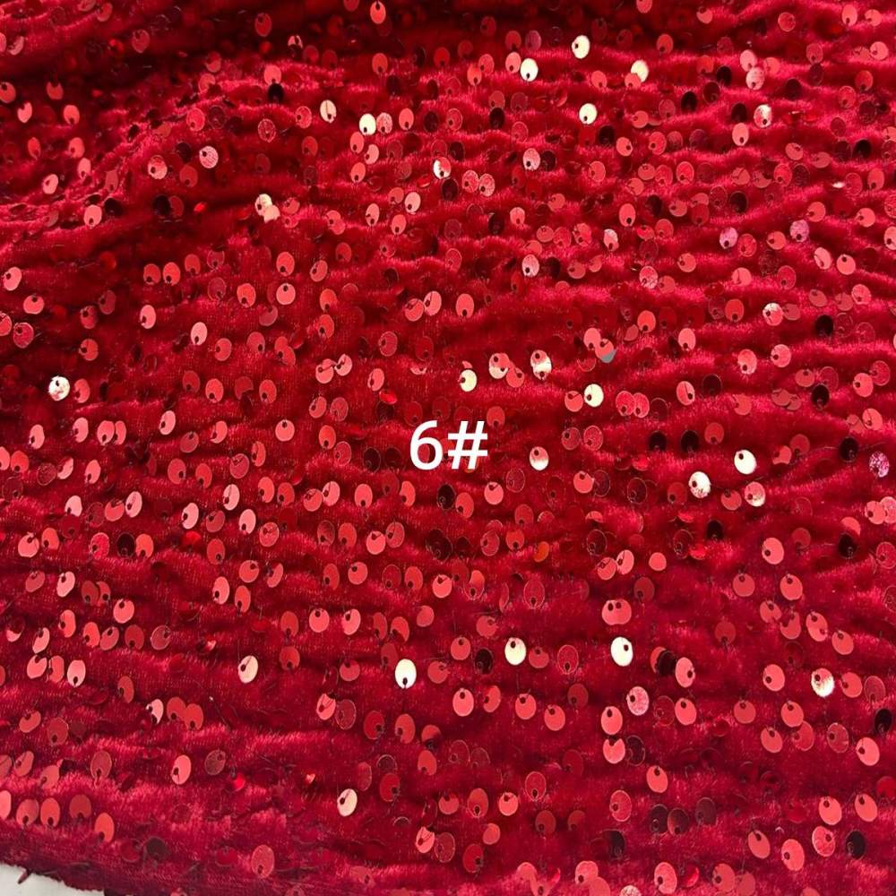 5 Yards Sequin Velvet Fabric for Dresses & Gowns – Sequin Lace Material | Love in Lace | NO. ZT153