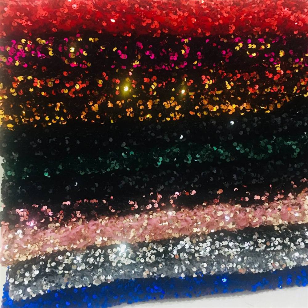 5 Yards Sequin Velvet Fabric for Dresses & Gowns – Sequin Lace Material | Love in Lace | NO. ZT153