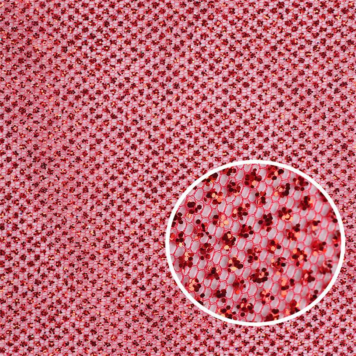 5 Yards Glitter Tulle Fabric, Glitter Mesh Fabric, Sparkling Sequin Net Fabric | Love in Lace | NO. LC028