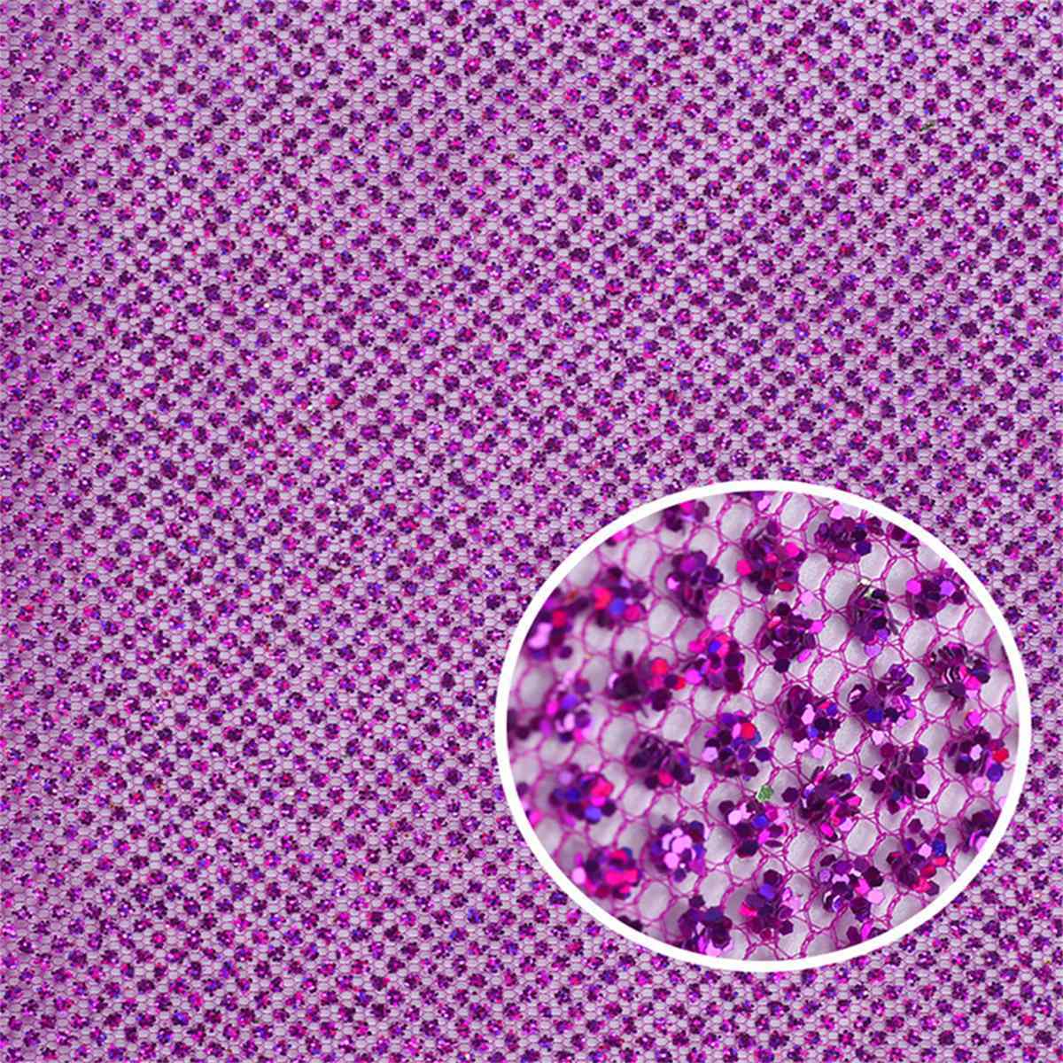 5 Yards Glitter Tulle Fabric, Glitter Mesh Fabric, Sparkling Sequin Net Fabric | Love in Lace | NO. LC028