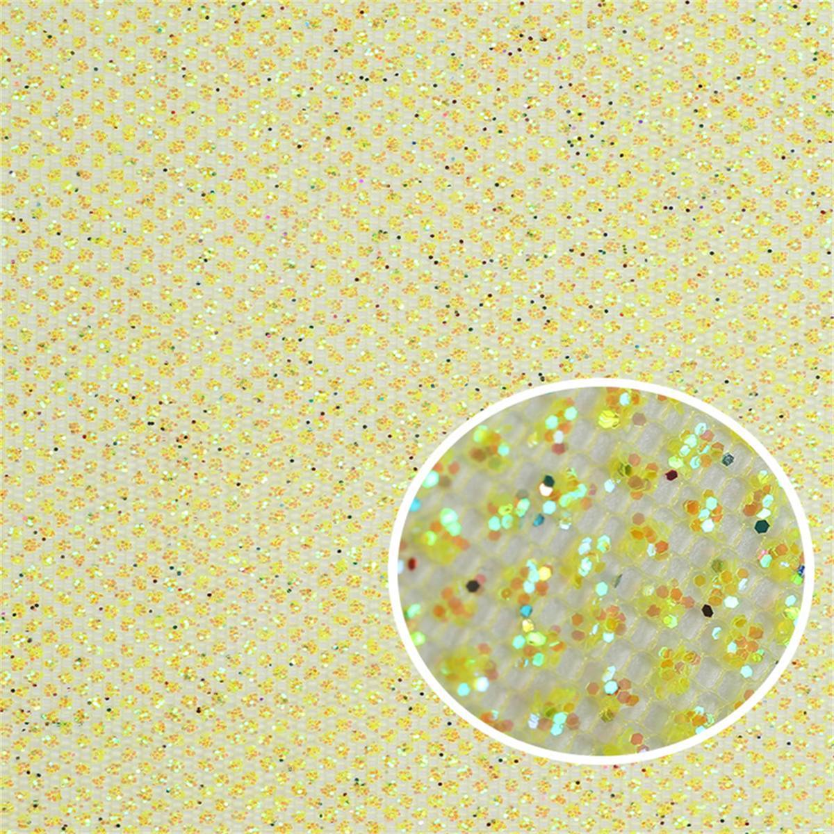 5 Yards Glitter Tulle Fabric, Glitter Mesh Fabric, Sparkling Sequin Net Fabric | Love in Lace | NO. LC028