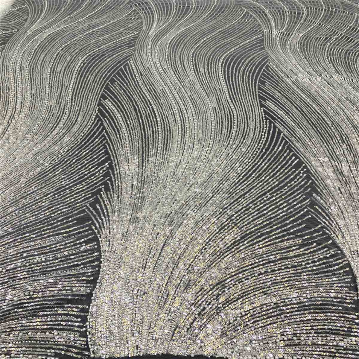 1 Yard Pearl Beaded Bridal Lace Fabric – Luxury Wedding Gown and Bridal Dress Material