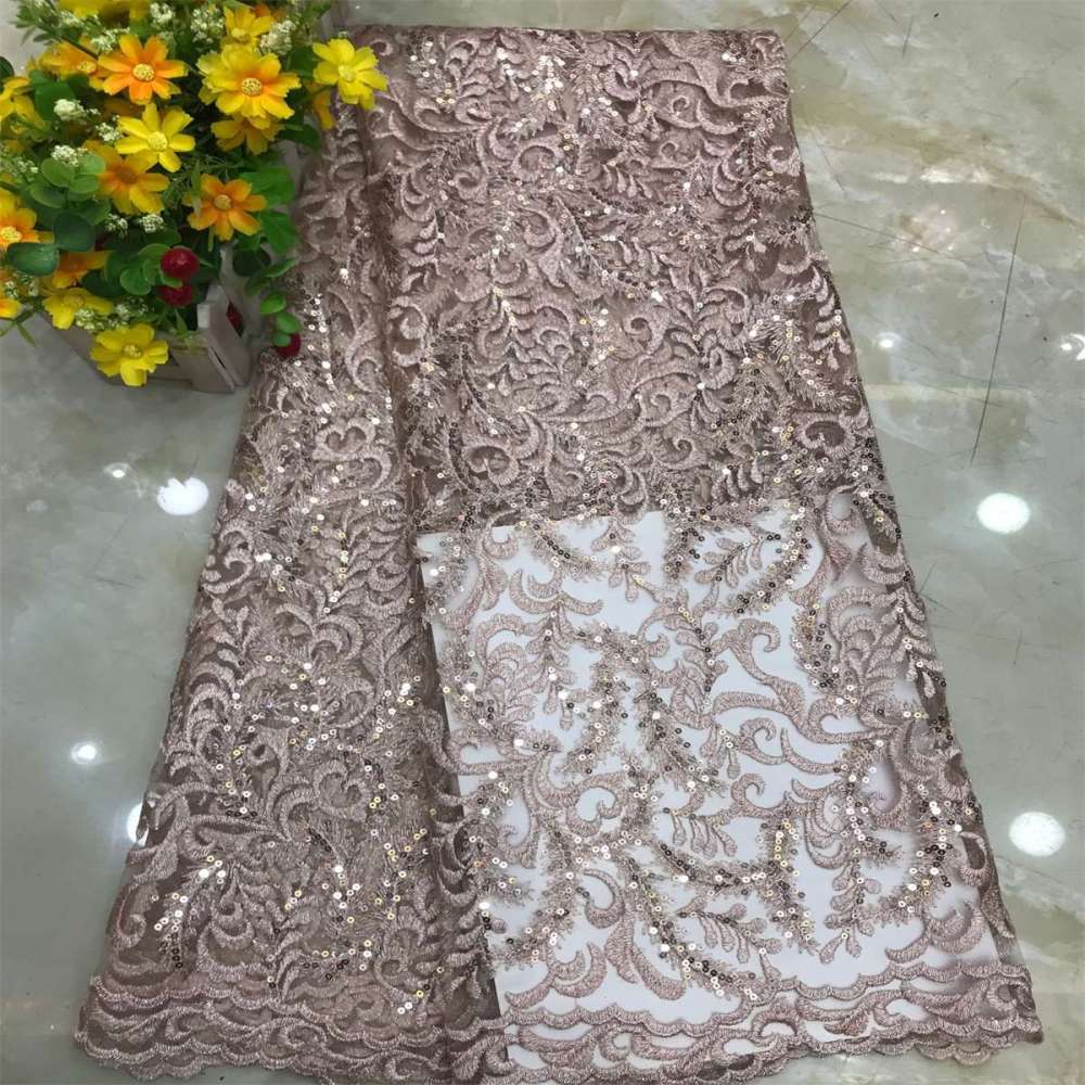 5 Yards Embroidered Sequin Fabric, Embroidered Sequin Tulle Lace | Love in Lace | NO. DX032