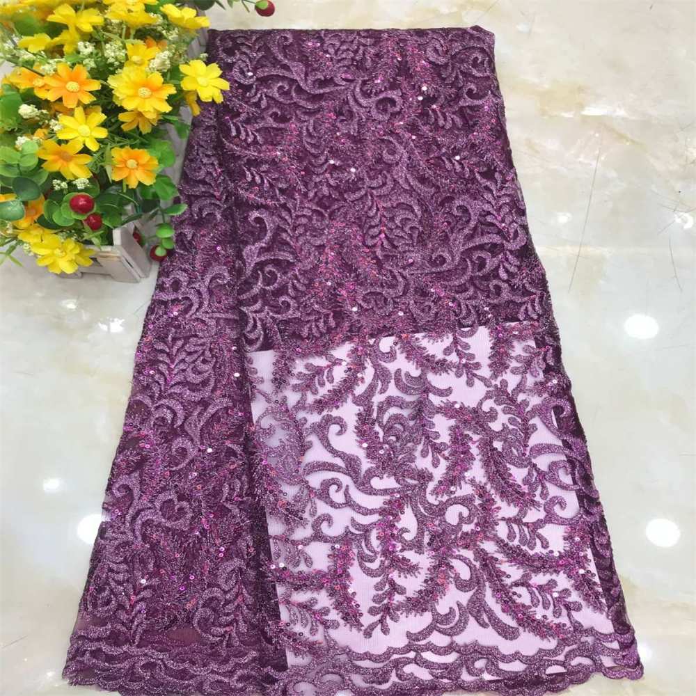 5 Yards Embroidered Sequin Fabric, Embroidered Sequin Tulle Lace | Love in Lace | NO. DX032