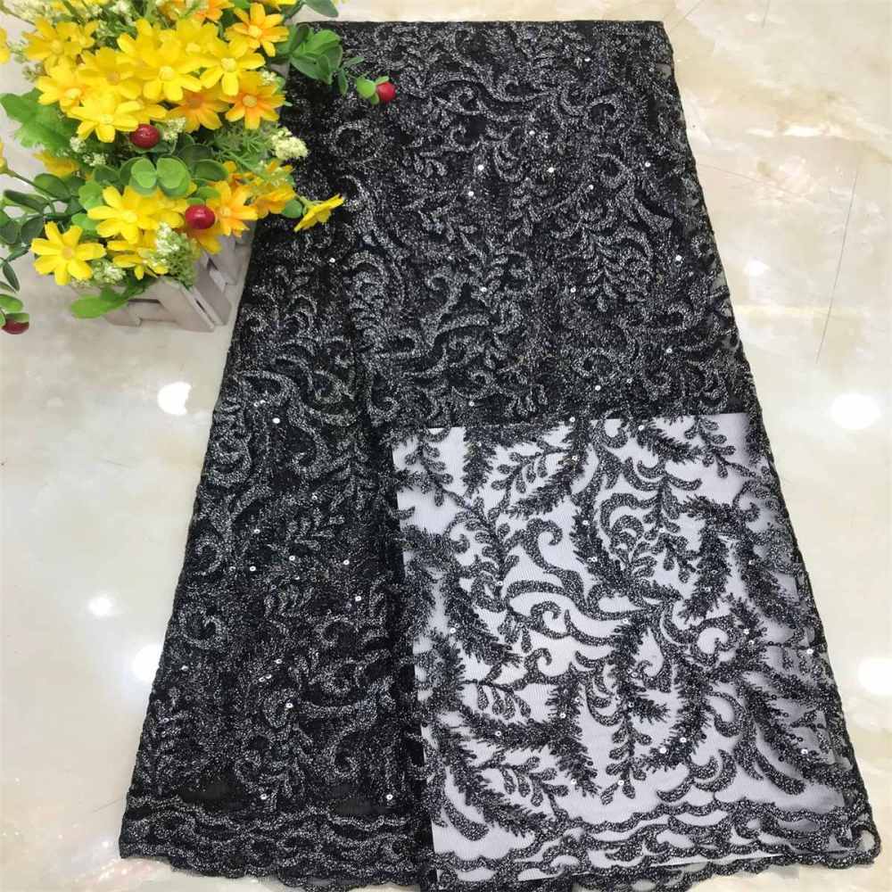 5 Yards Embroidered Sequin Fabric, Embroidered Sequin Tulle Lace | Love in Lace | NO. DX032