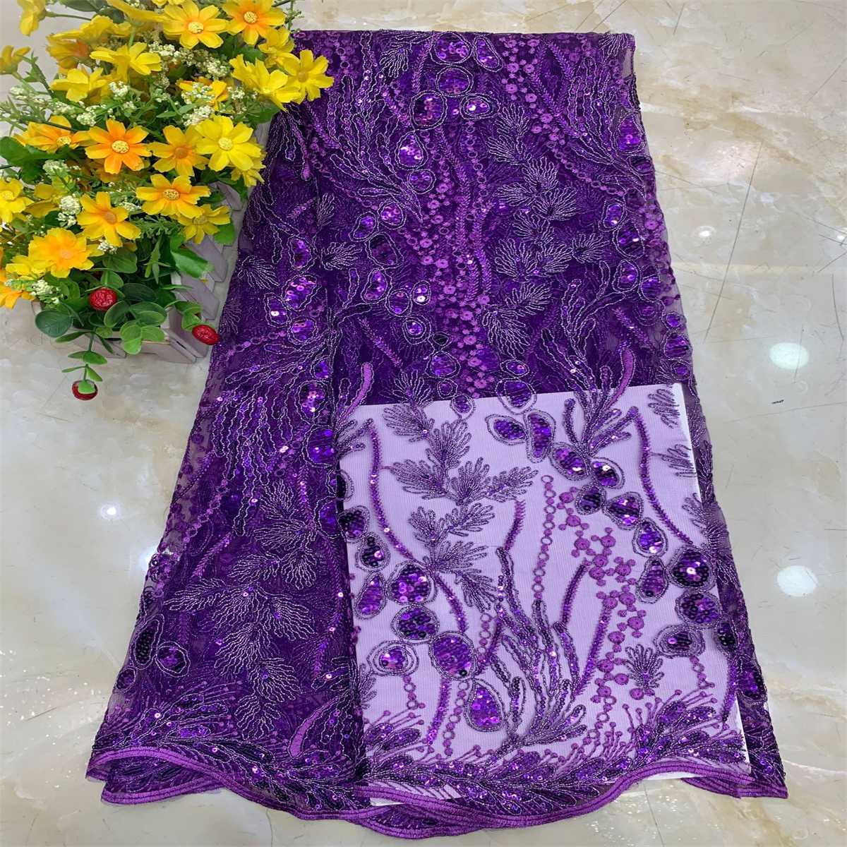 5 Yards Embroidered Sequin Fabric, Corded Embroidered Sequin Tulle Lace | Love in Lace | NO. DX039
