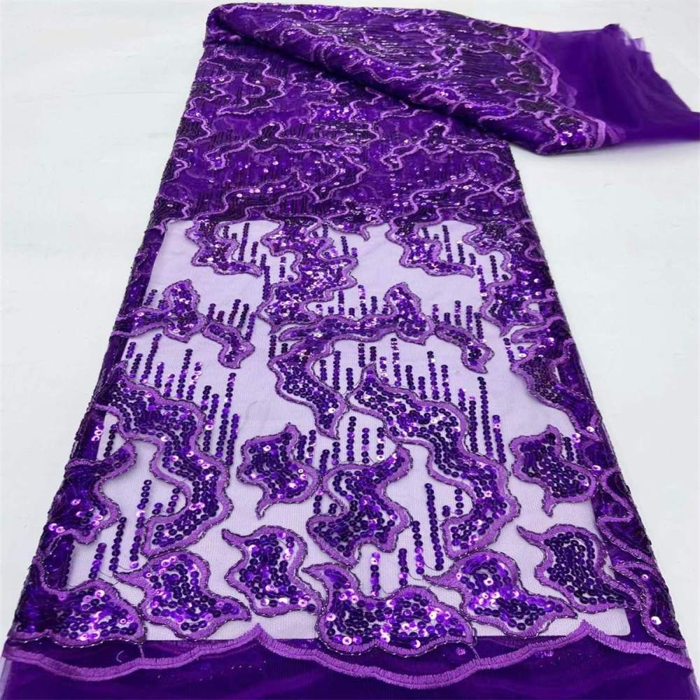 5 Yards Embroidered Sequin Fabric, Corded Embroidered Sequin Tulle Lace | Love in Lace | NO. JX289