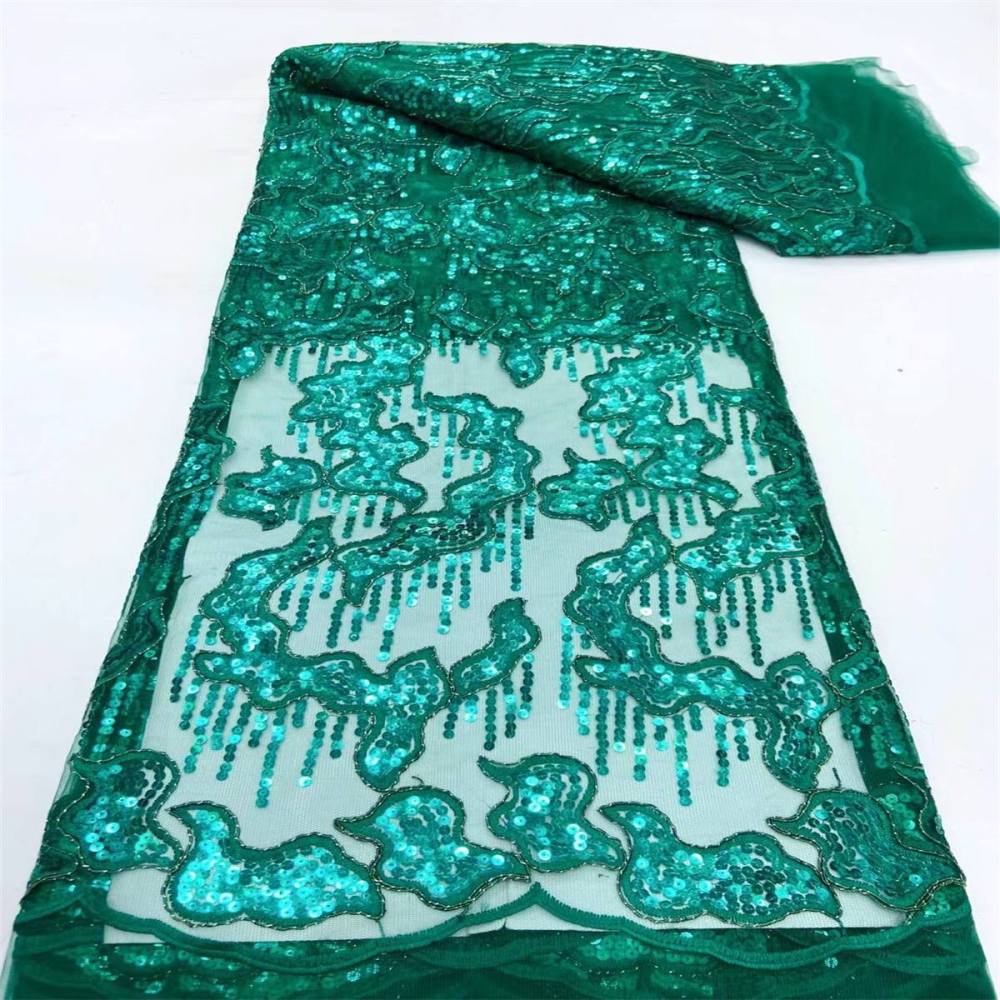 5 Yards Embroidered Sequin Fabric, Corded Embroidered Sequin Tulle Lace | Love in Lace | NO. JX289