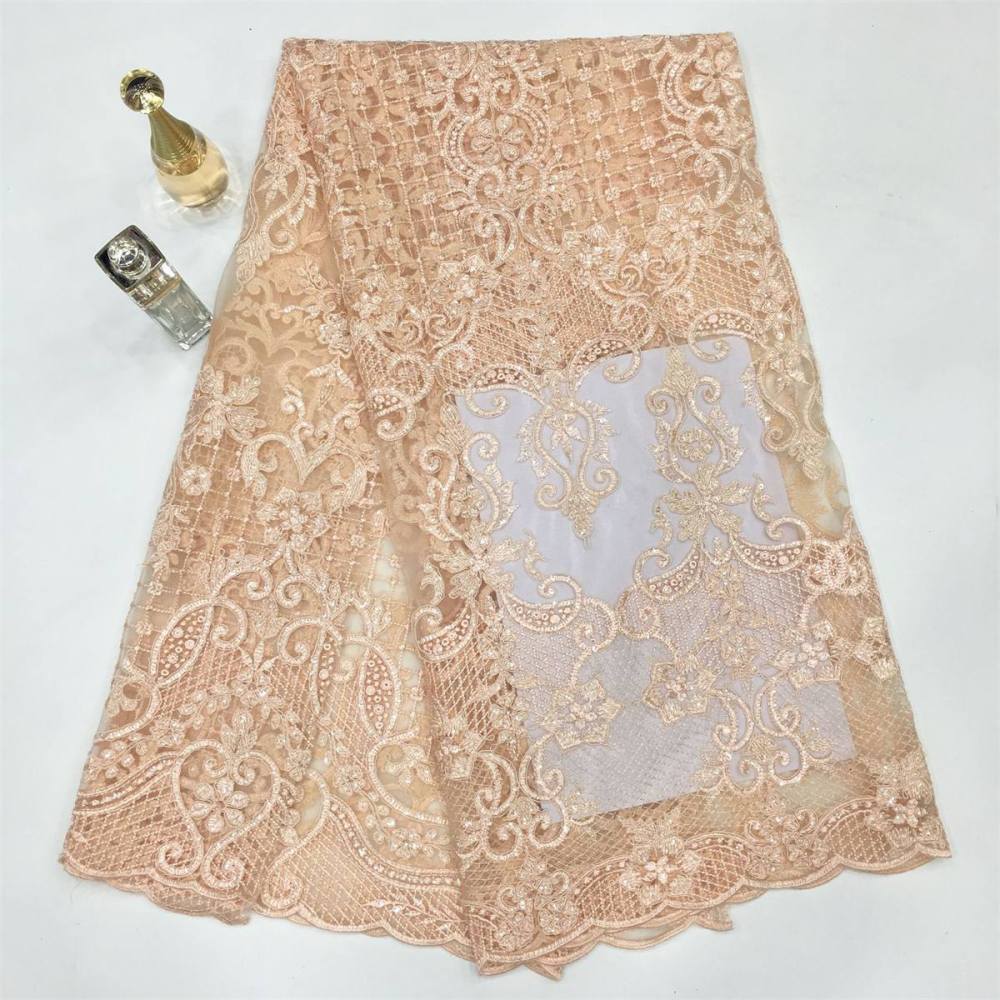 5 Yards Embroidered Sequin Fabric, Embroidered Sequin Tulle Lace | Love in Lace | NO. TDD340