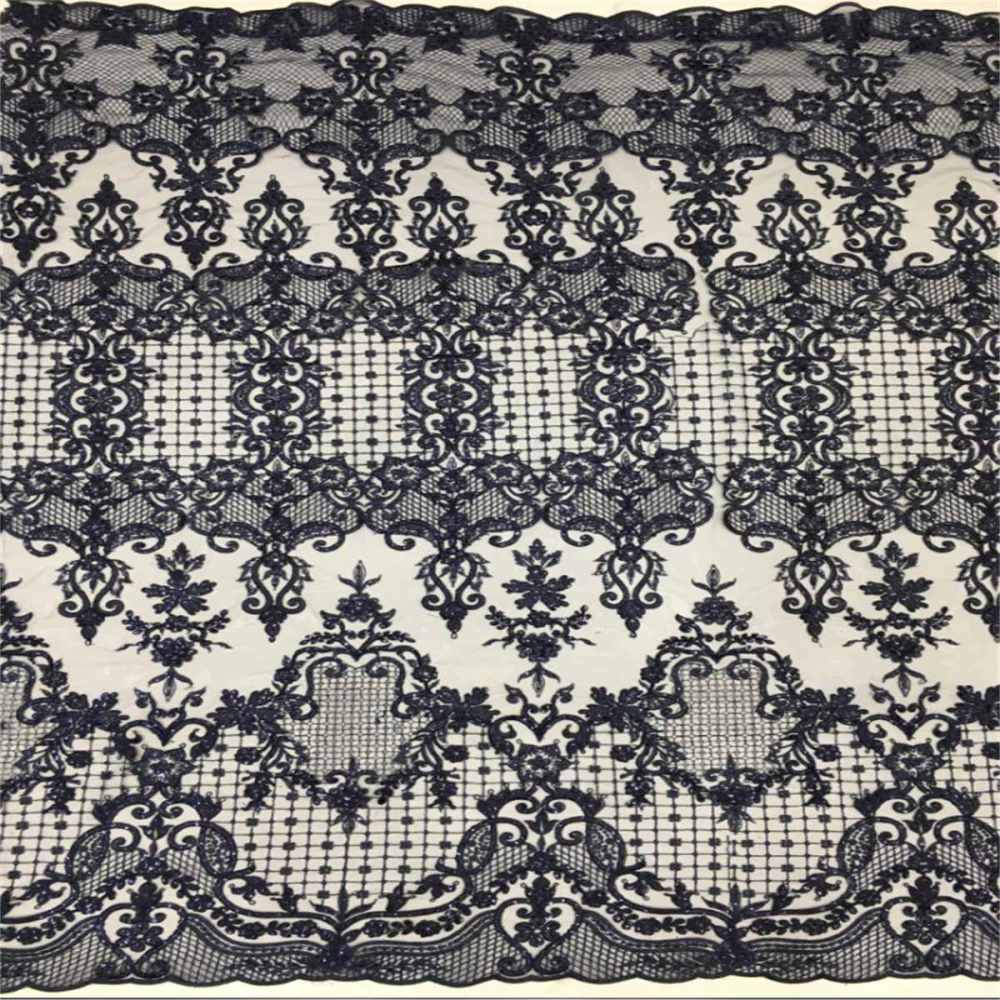5 Yards Embroidered Sequin Fabric, Embroidered Sequin Tulle Lace | Love in Lace | NO. TDD340
