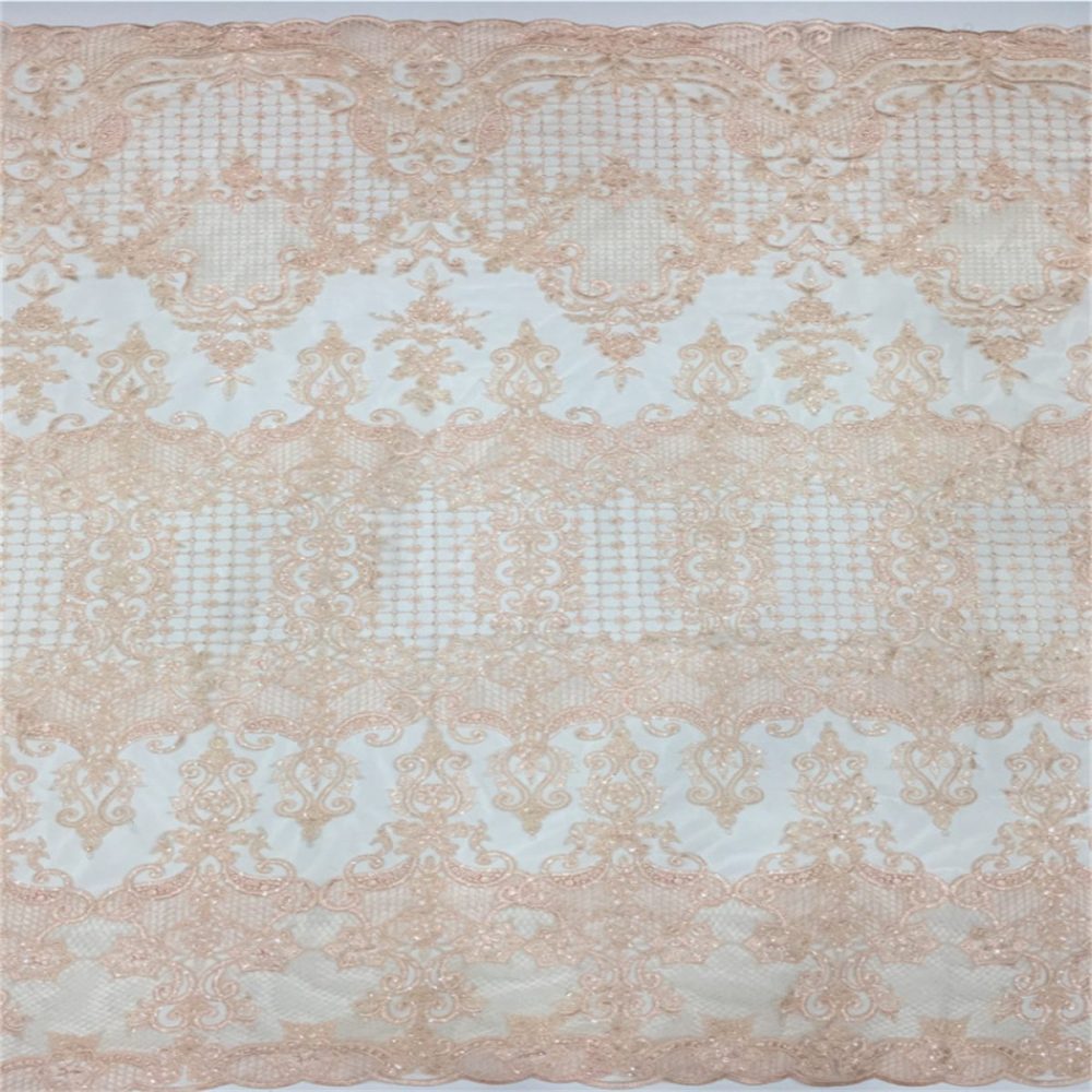 5 Yards Embroidered Sequin Fabric, Embroidered Sequin Tulle Lace | Love in Lace | NO. TDD340