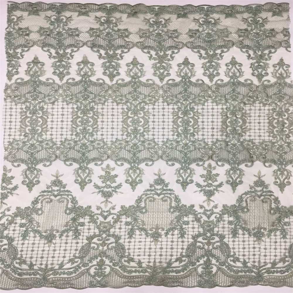 5 Yards Embroidered Sequin Fabric, Embroidered Sequin Tulle Lace | Love in Lace | NO. TDD340