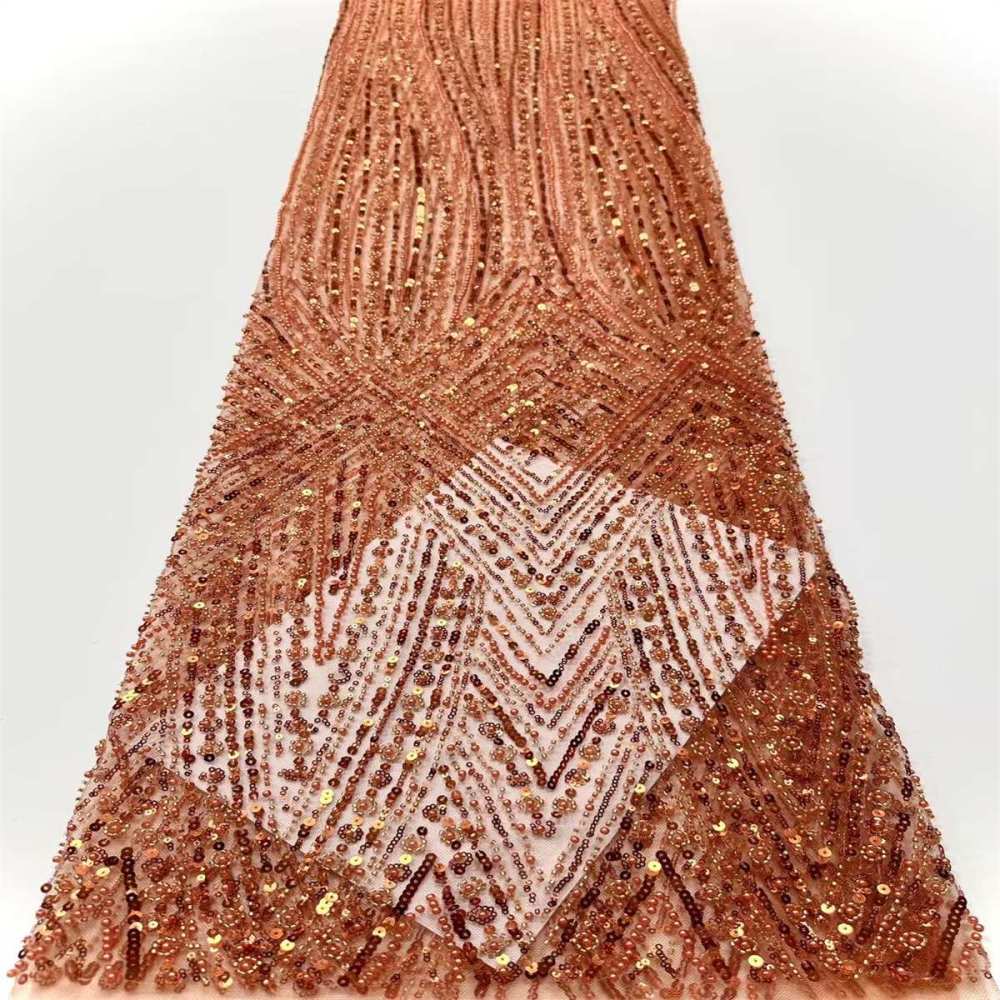Beaded Tulle Fabric HN291