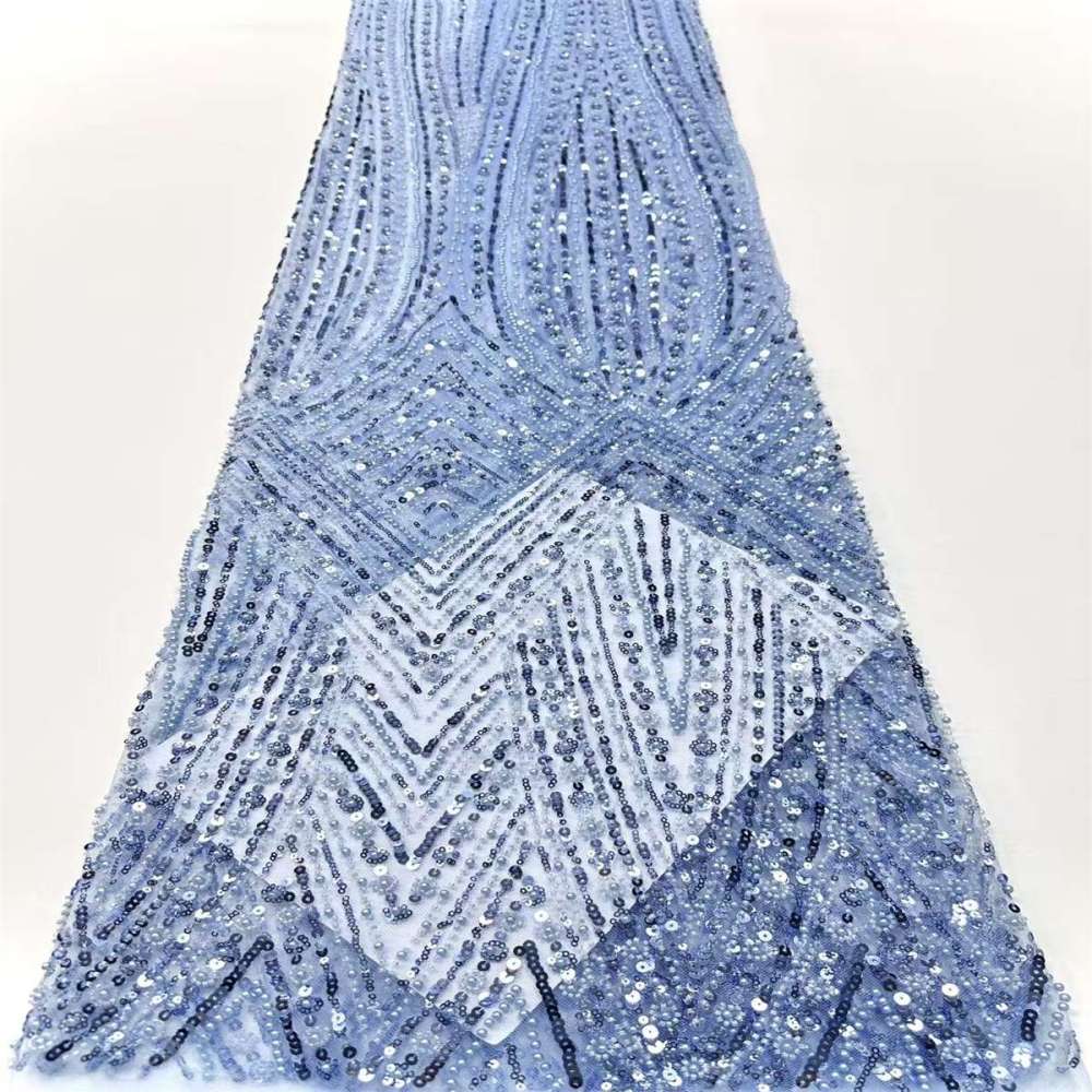 Beaded Tulle Fabric HN291