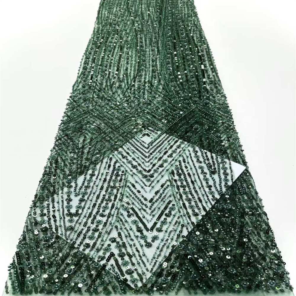 Beaded Tulle Fabric HN291