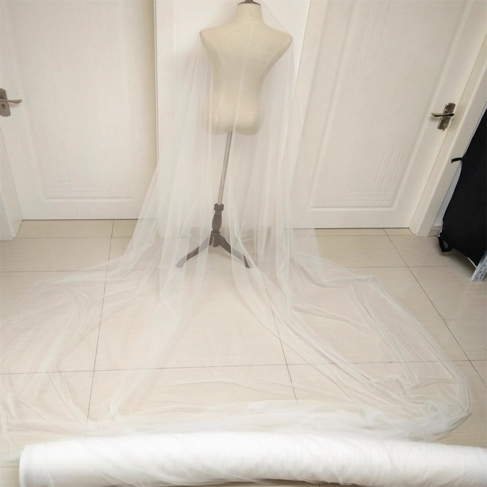 10 Yards Bridal Tulle Fabric, Wedding Mesh Fabric, Net Fabric for Bridal Veil, 118 inch Width, | Love in Lace | NO. YXG001