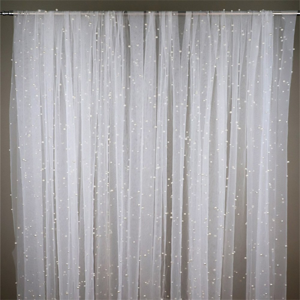 5 Yards Pearl Mesh Fabric, Pearl Tulle Fabric, Net Fabric with Pearls | Love in Lace | NO. FYG001