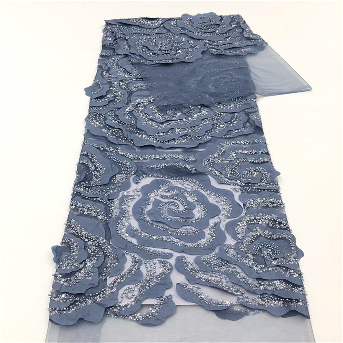 3D Floral Tulle Fabric JLT211