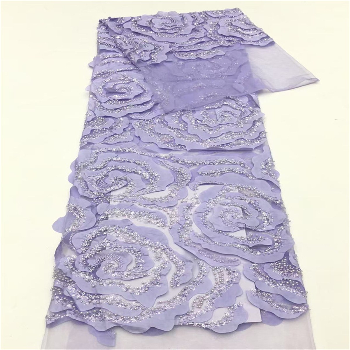 3D Floral Tulle Fabric JLT211