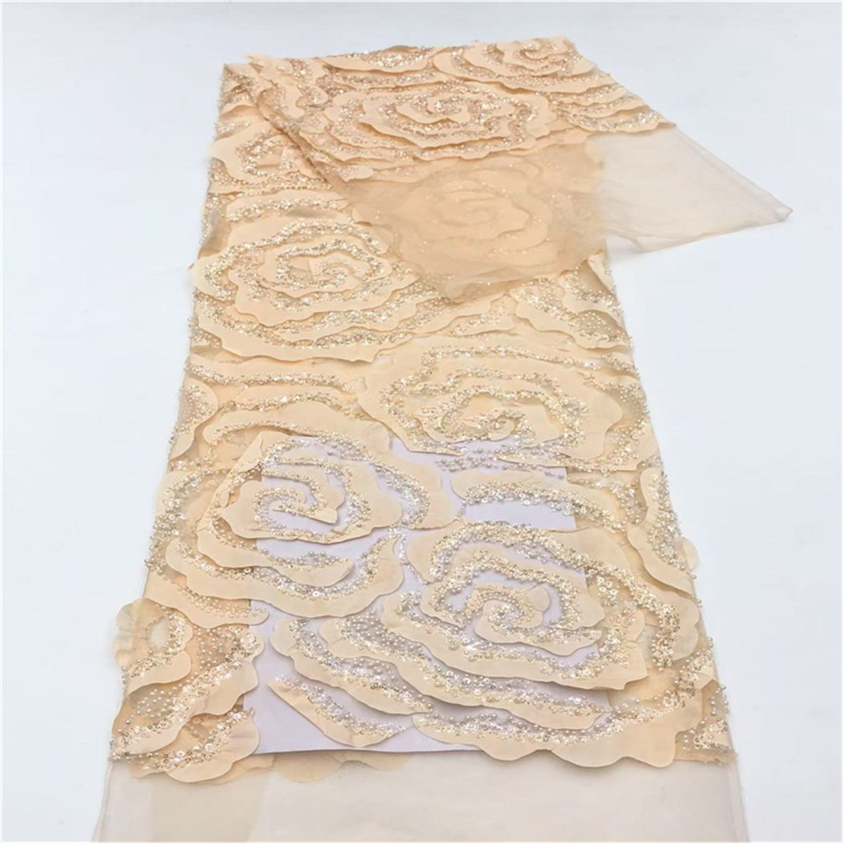 3D Floral Tulle Fabric JLT211