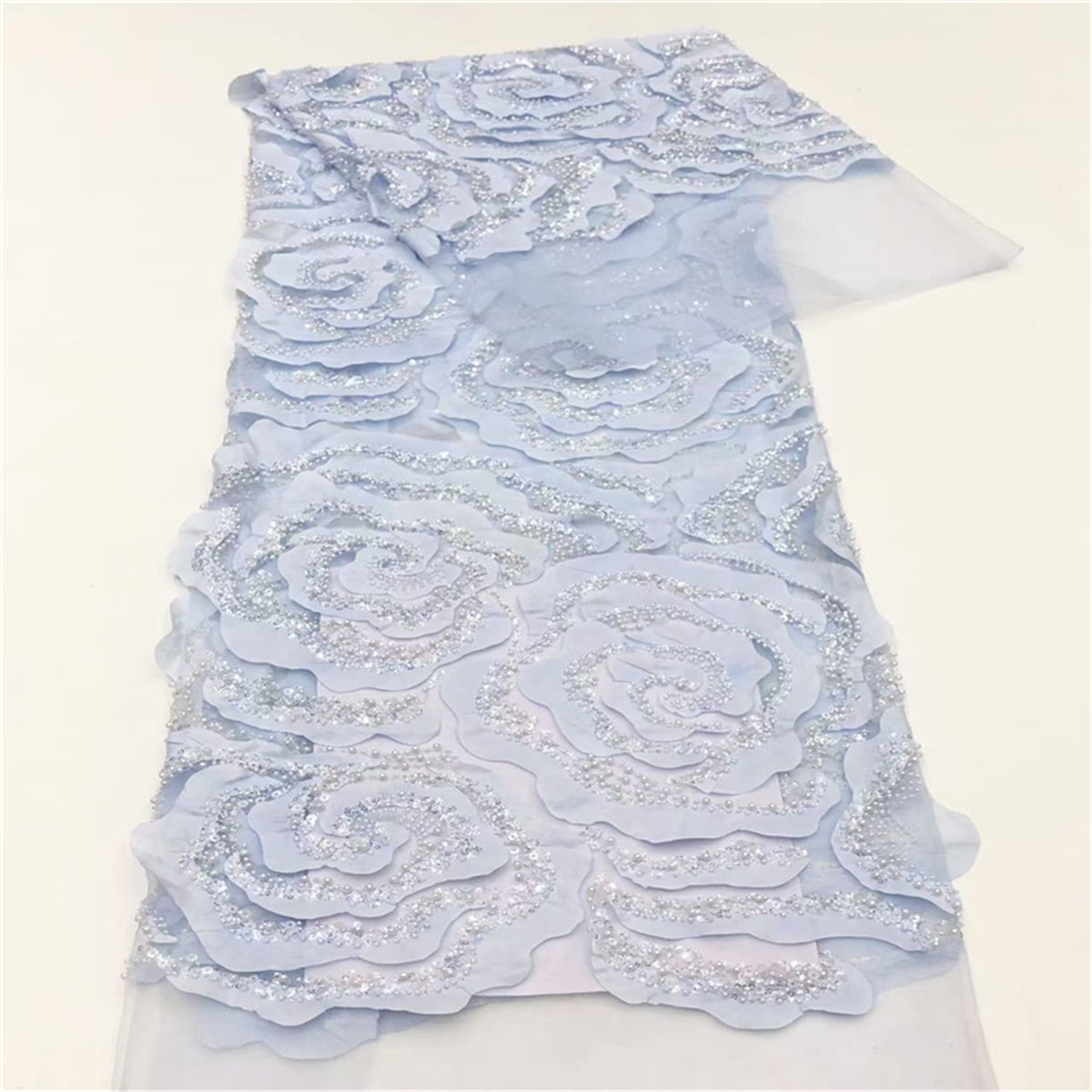 3D Floral Tulle Fabric JLT211