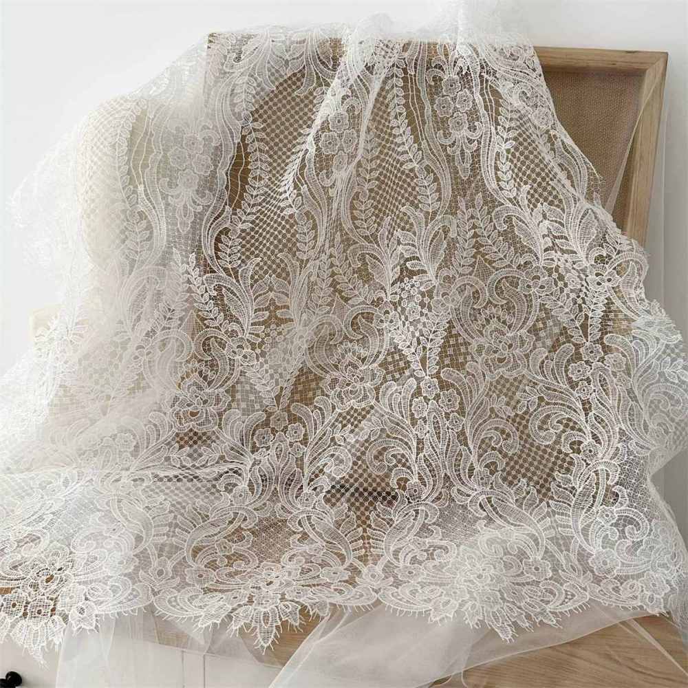 1 Yard Guipure Bridal Lace Fabric – Luxury Wedding Gown and Bridal Dress Material | Love in Lace