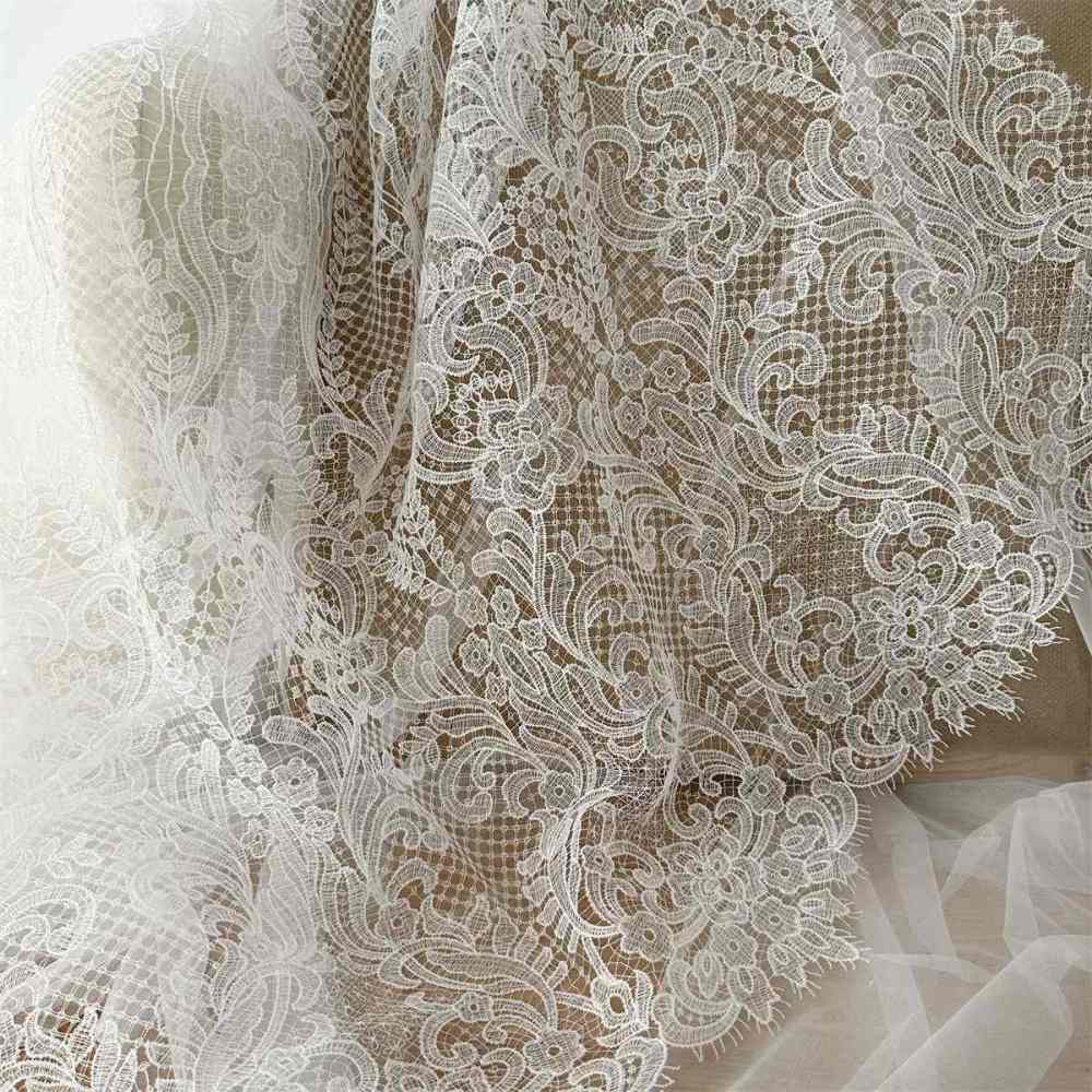 1 Yard Guipure Bridal Lace Fabric – Luxury Wedding Gown and Bridal Dress Material | Love in Lace