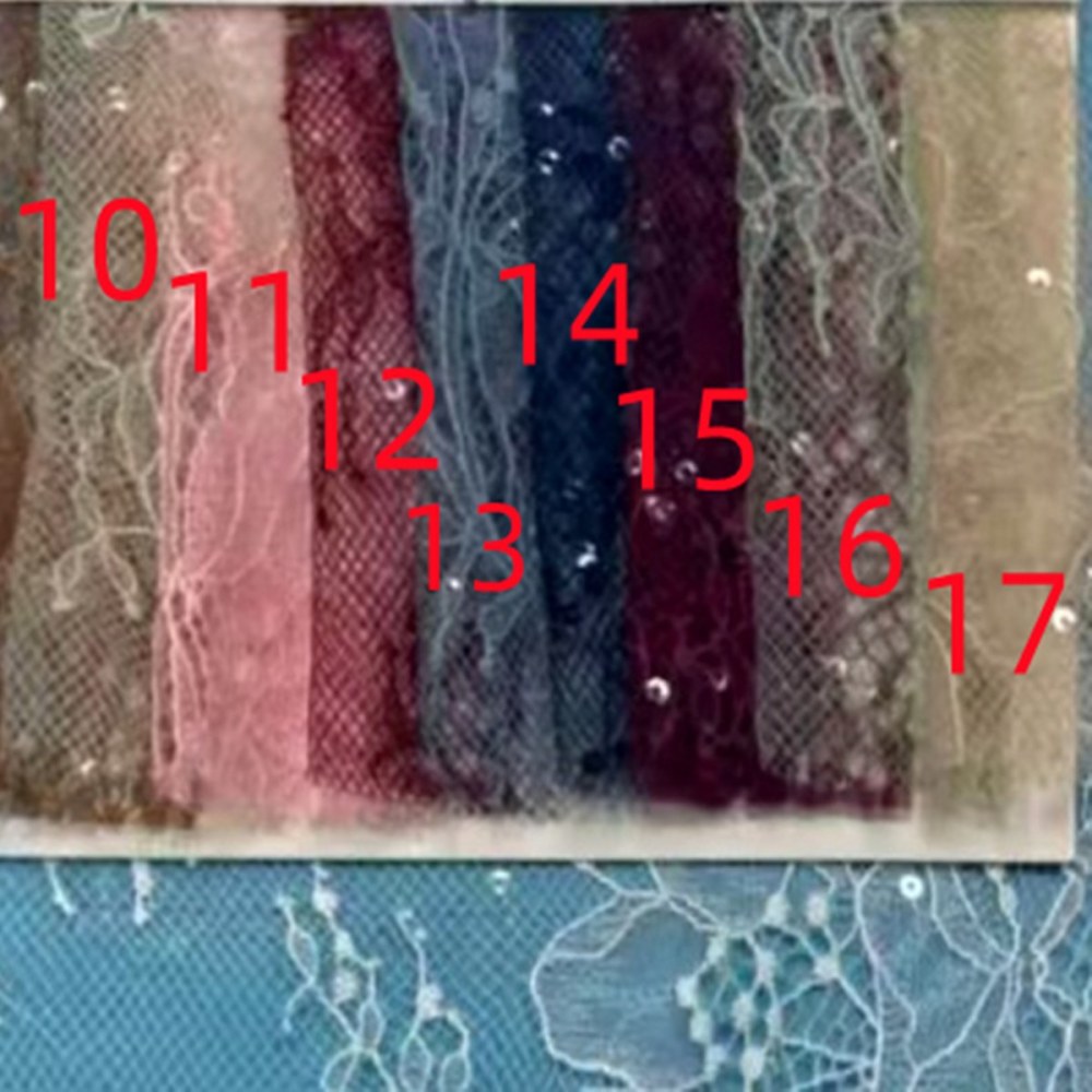 1 Yard Chantilly Lace Fabric, Sequined French Lace Fabric for Dresses & Gowns | Love in Lace | NO. JS030