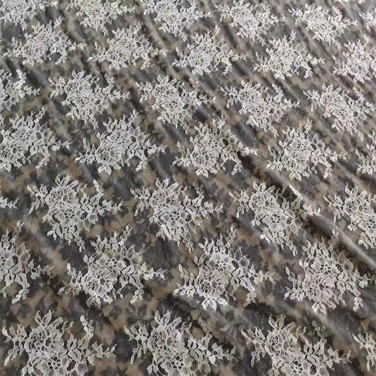 3 Meters Eyelash Chantilly Lace Material Fabric