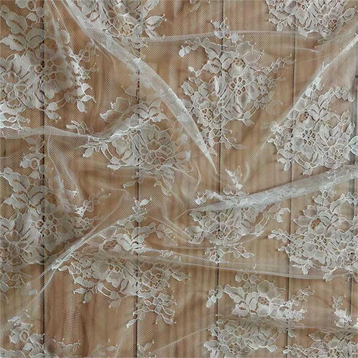 3 Meters Eyelash Chantilly Lace Material Fabric