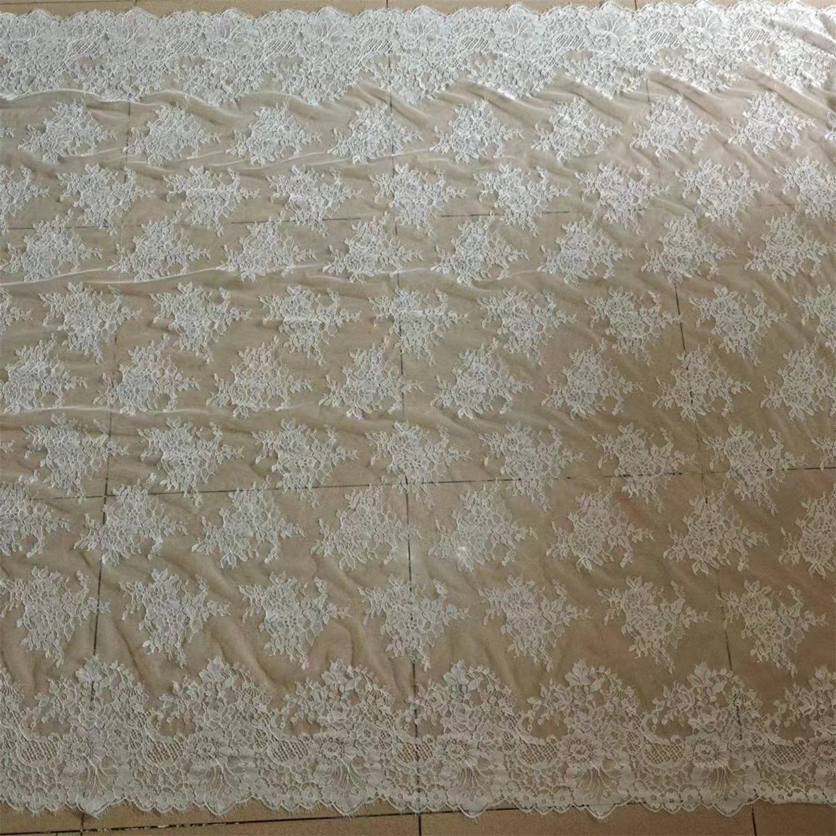 3 Meters Eyelash Chantilly Lace Material Fabric