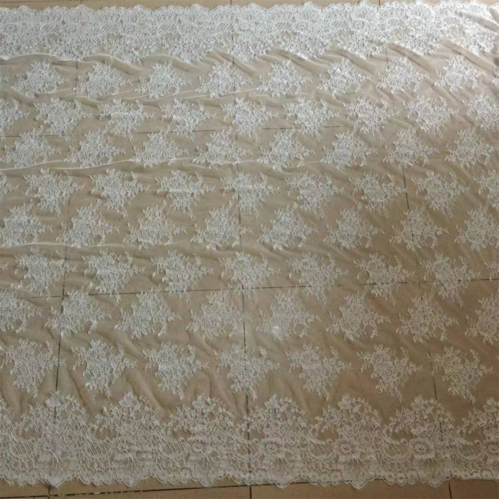 3 Meters Eyelash Chantilly Lace Material Fabric