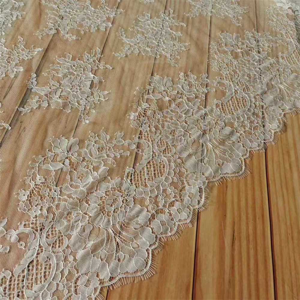 3 Meters Eyelash Chantilly Lace Material Fabric