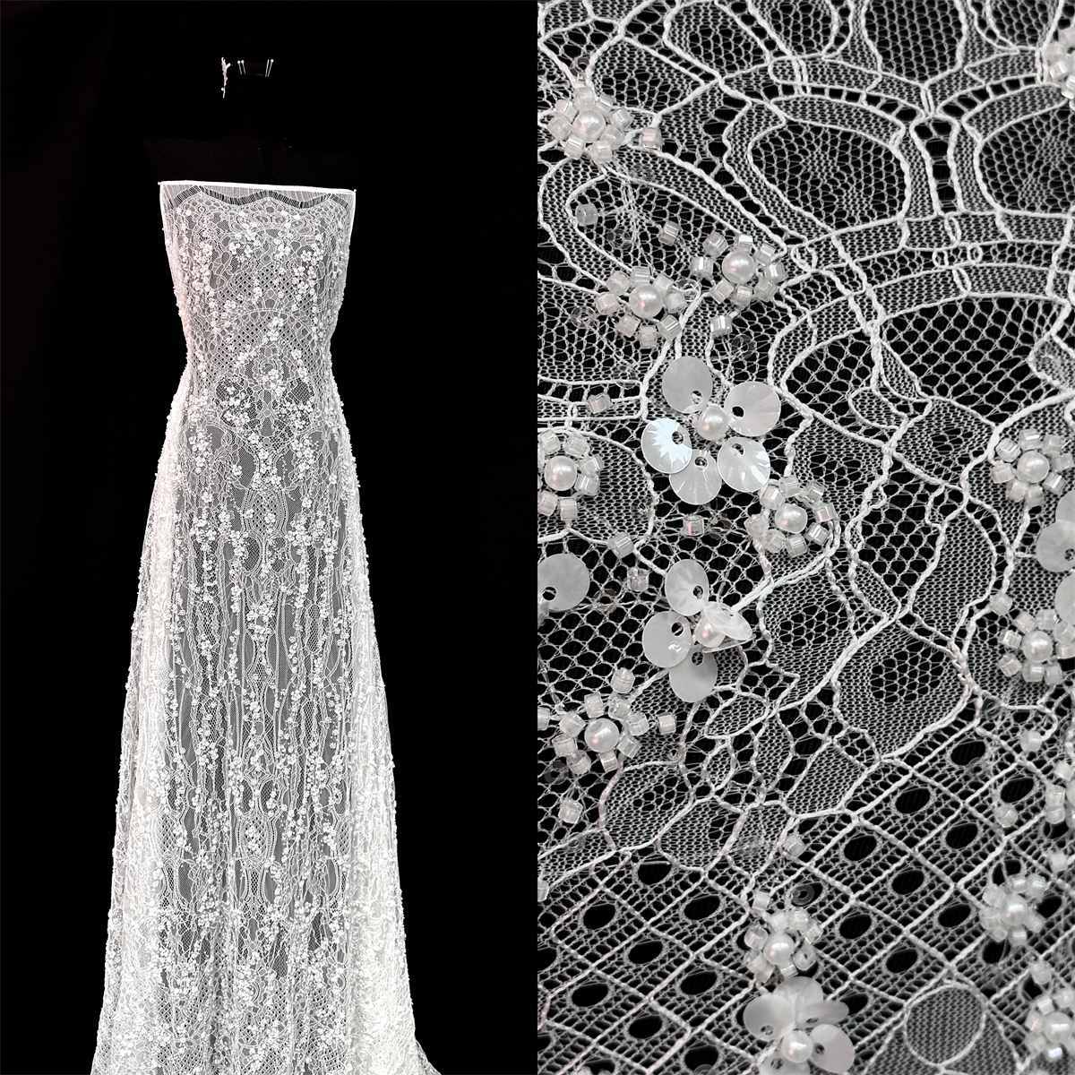 Bridal Lace Fabric HN309