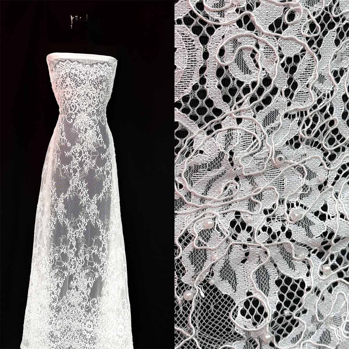 Bridal Lace Fabric HN310
