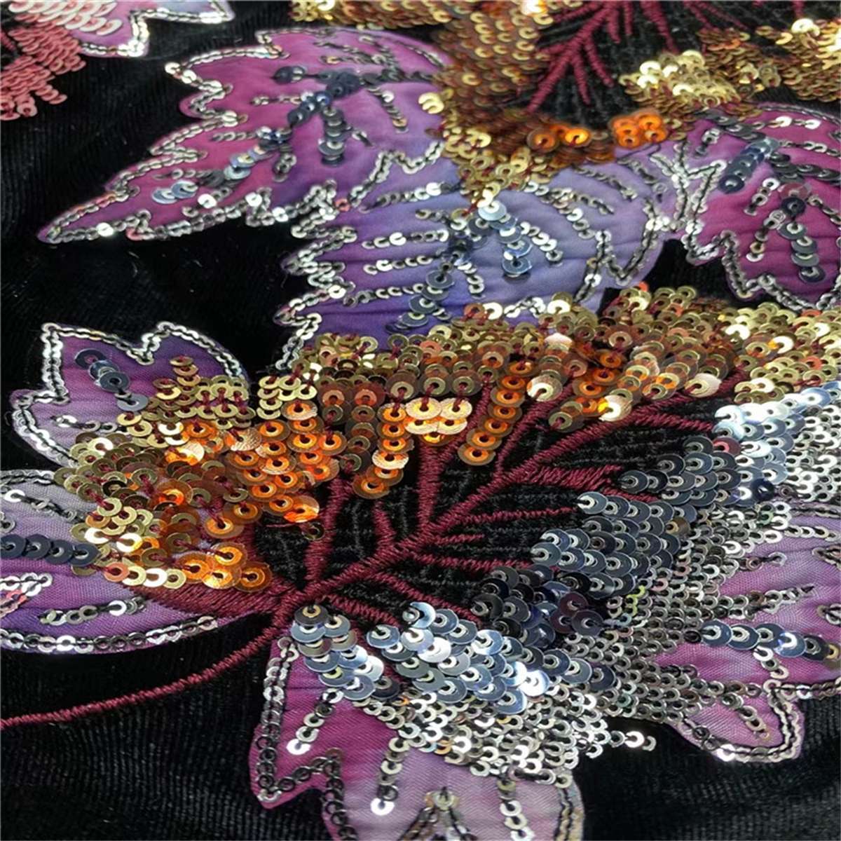 5 Yards Embroidered Sequin Velvet Fabric, Lace Fabric for Evening Wear & Party Dresses | Love in Lace | NO. JLT062