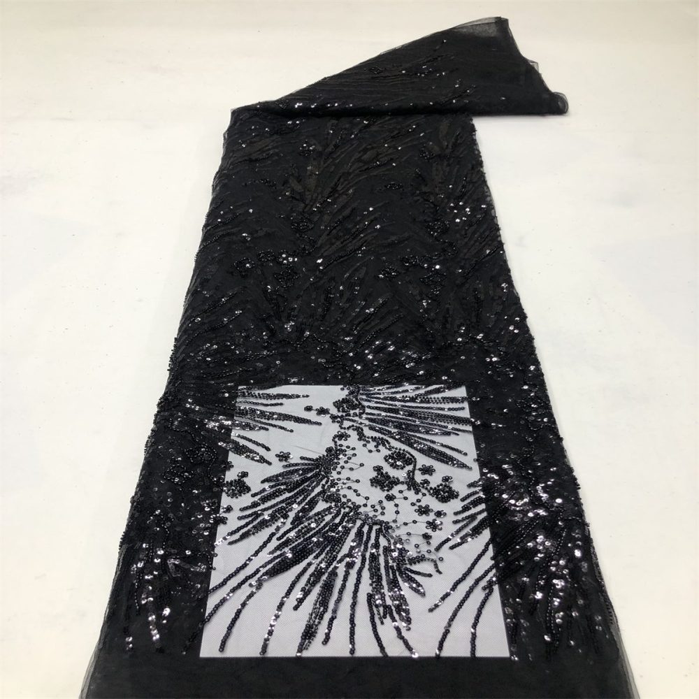 Beaded Tulle Fabric HN333