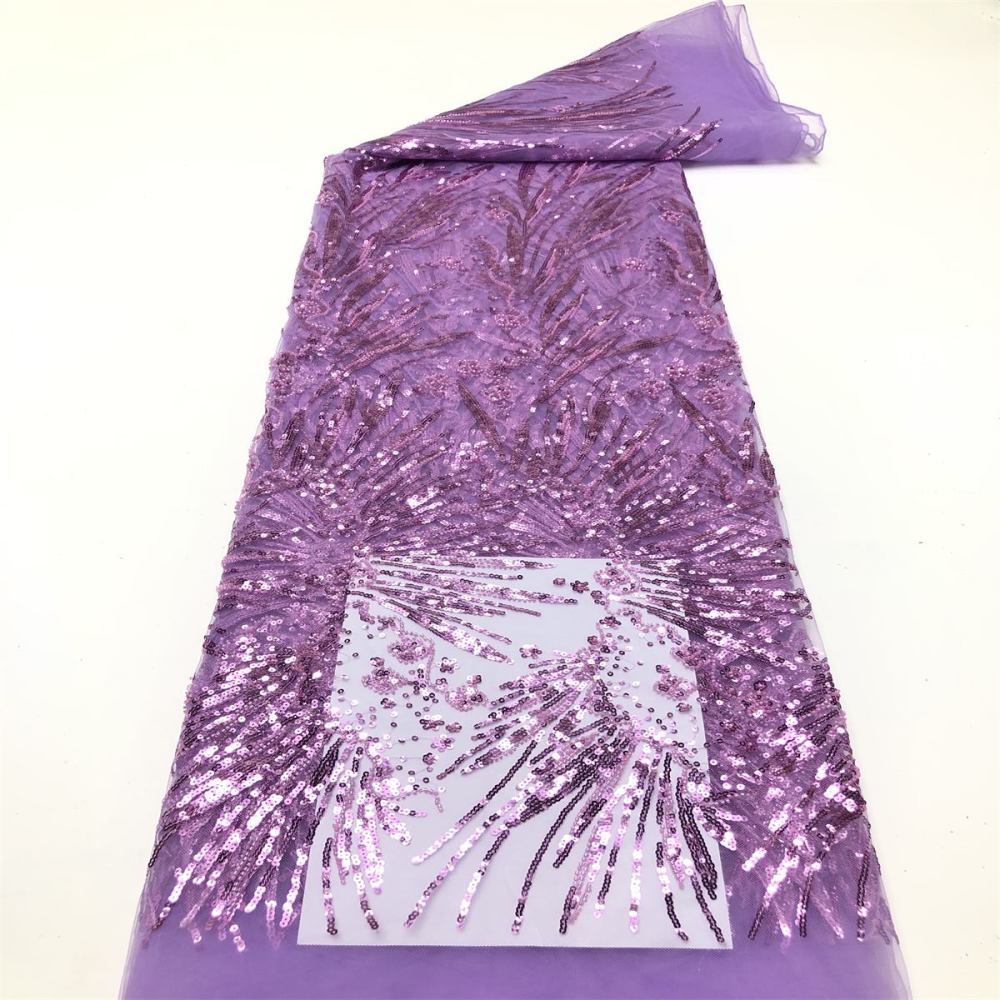 Beaded Tulle Fabric HN333