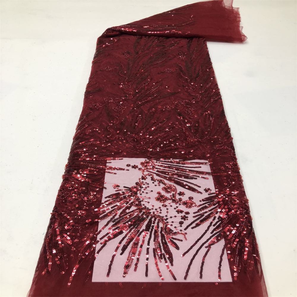 Beaded Tulle Fabric HN333